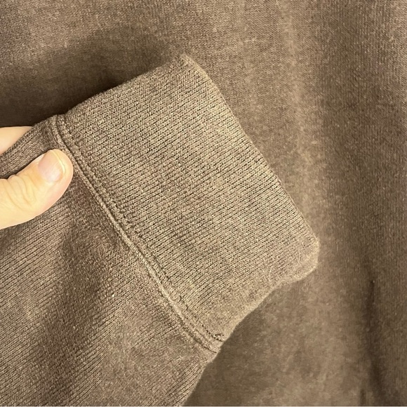 Polo Ralph Lauren 1/4 Zip Pullover Long Sweater Men XXL Brown Pony Logo Casual - Picture 5 of 9